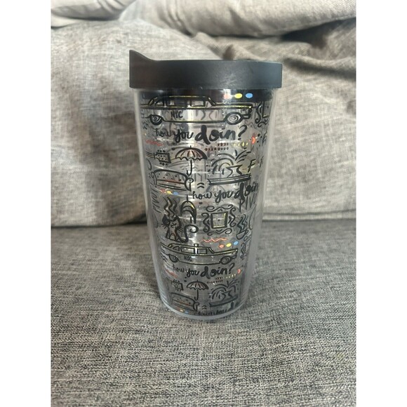 Tervis Tumbler Friends 16 oz  Cup with Black Lid All Over Design - Picture 4 of 6